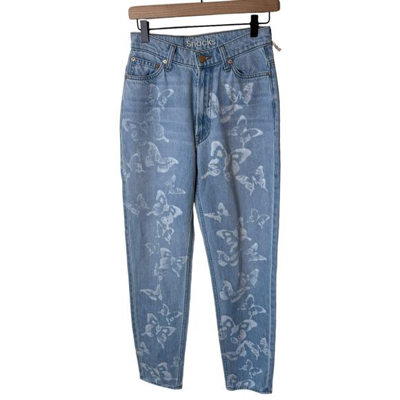 MOTHER SNACKS High Waisted Twizzy Skimp Bread & Butterfly Jeans Size 27 NWT - Picture 4 of 16